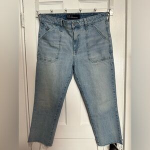 GAP slim boyfriend crop denim size 10